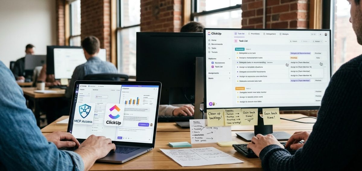 MCP Access e ClickUp: como integrar IA ao fluxo de trabalho para limpar bagunça, delegar tarefas e ganhar tempo