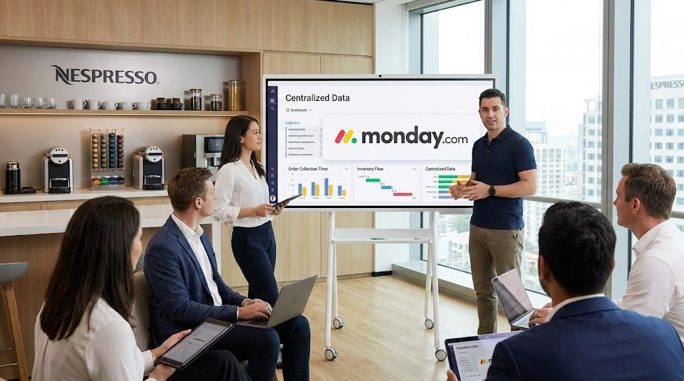 Nespresso centraliza informações e reduz tempo de coleta com o uso do monday.com