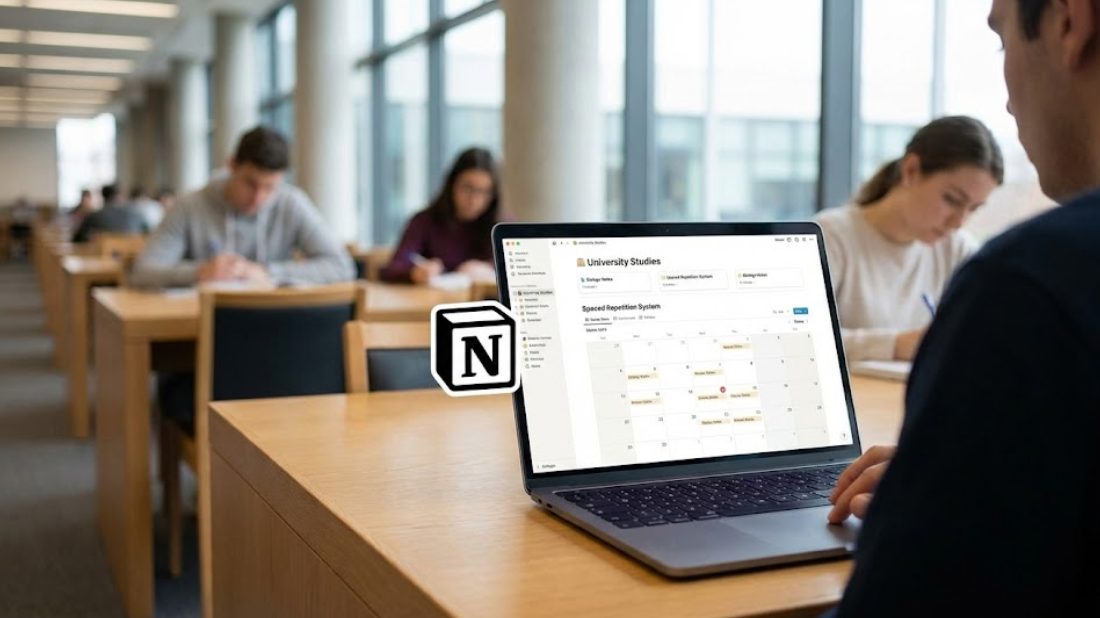 Usando o Notion para estudar na universidade: um sistema prático com repetição espaçada